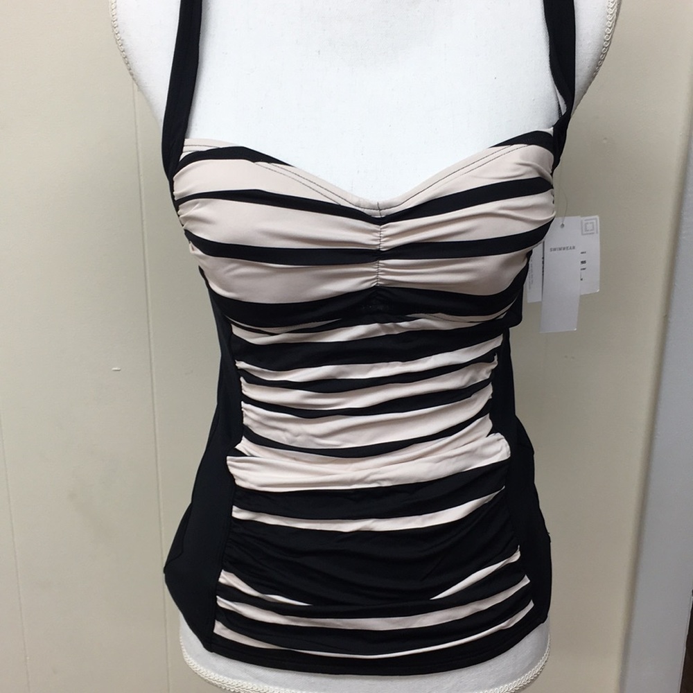 Liz Claiborne Tankini top Size 10 NWT